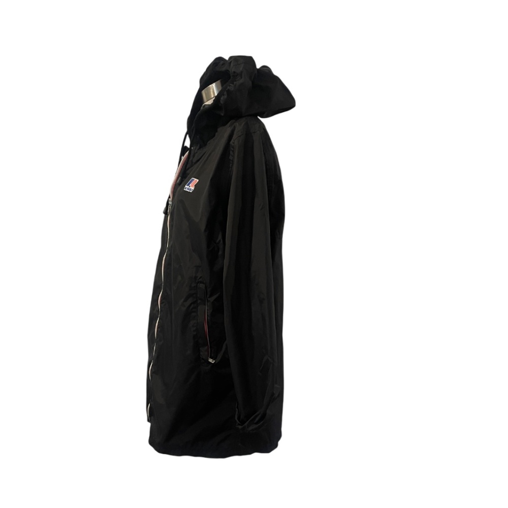 New K-way black nylon French Italian rainwear retail $287 M Unisex - Picture 3 of 7